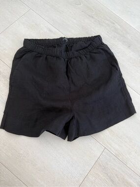 J. Crew Black High-Waist linen  Shorts size xs